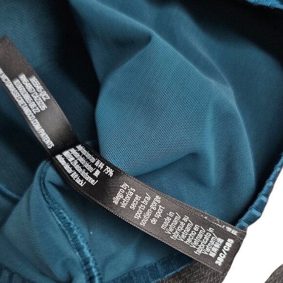 Victoria's Secret On Point Allegro Sports Bra, Green, Wireless, Lace Up Size 38C - Picture 6 of 6